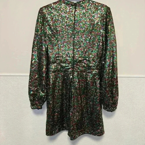 NWT!Gabrielle Union Rainbow Sequence Romper, Small, Party, Cocktail, Formal, NYE - Picture 10 of 16